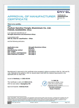 Certificado DNV-1