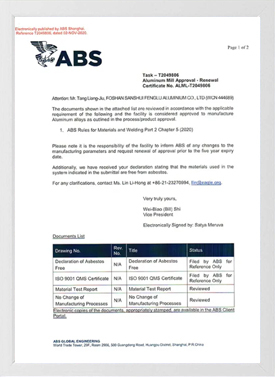 Certificado ABS-2