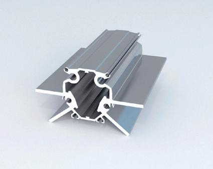 Perfil estructural de aluminio