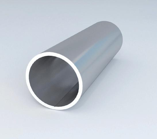 Tubo redondo de aluminio extruido