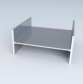 Viga I de aluminio extruido